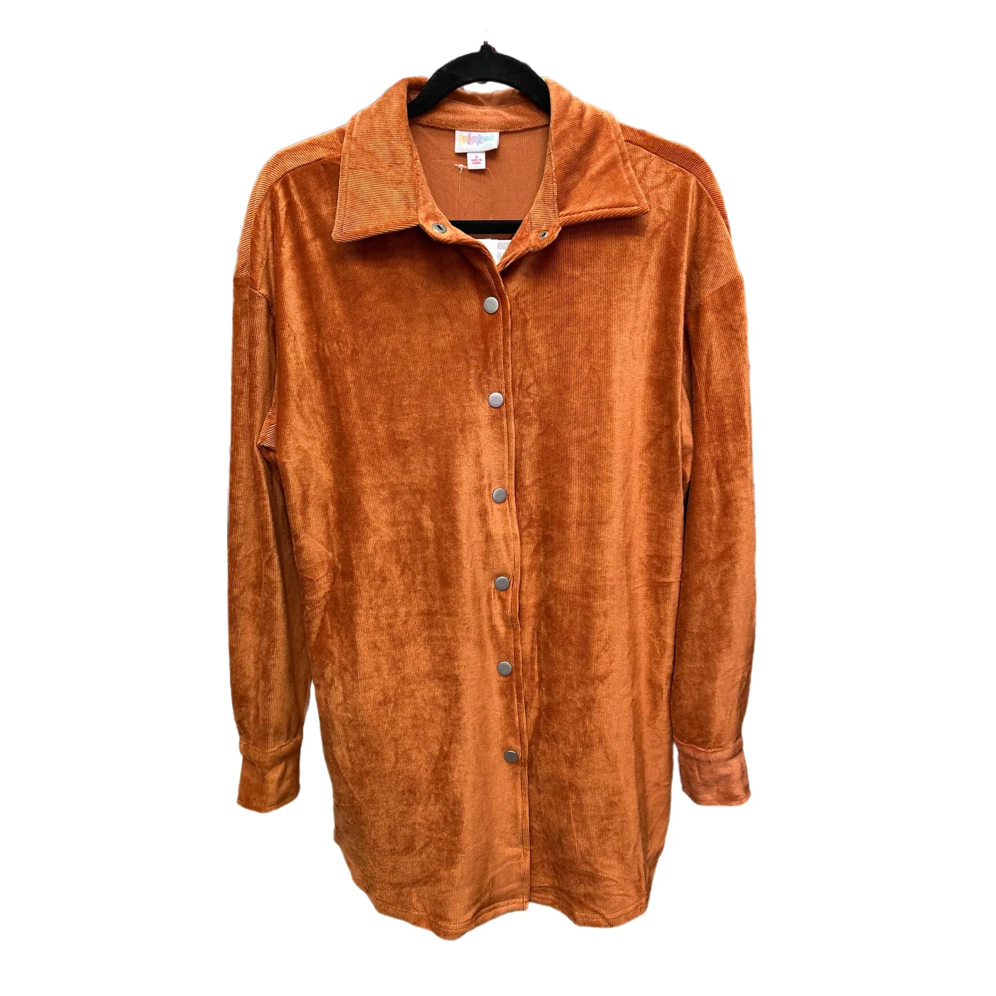 Abigail Corduroy Shacket - PUMPKIN