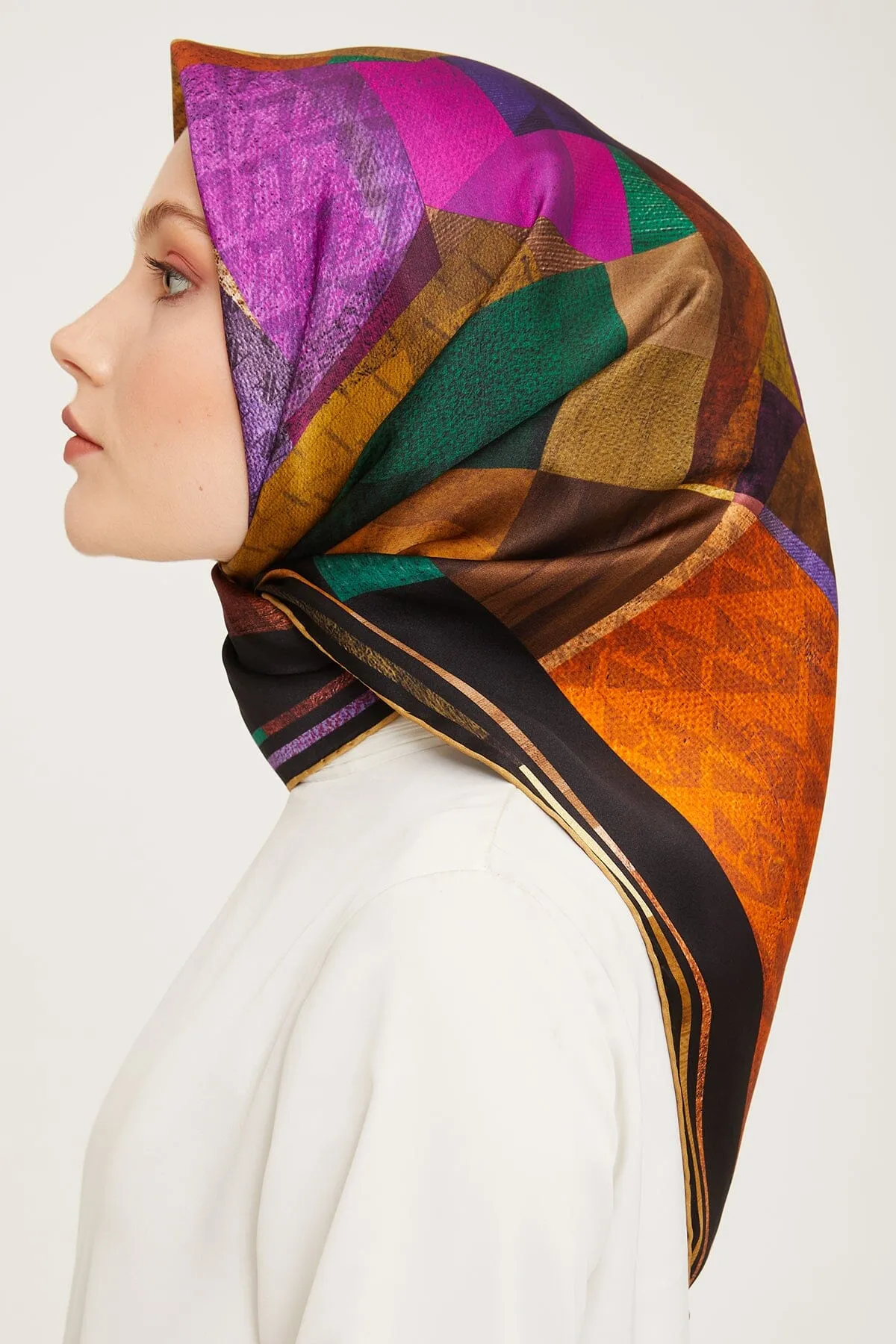 Armine Darwin Modern Silk Scarf #53