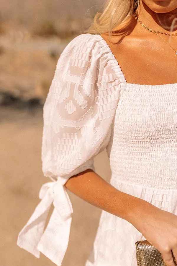 Awaiting Romance Smocked Dress