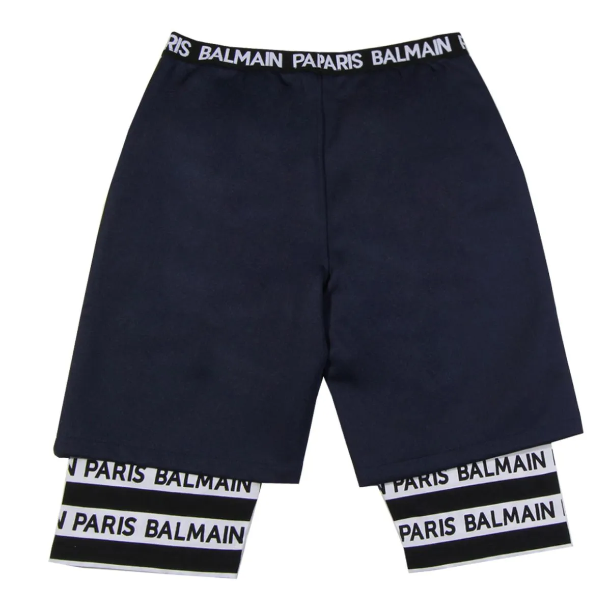 Balmain Kids Blue Layered Shorts