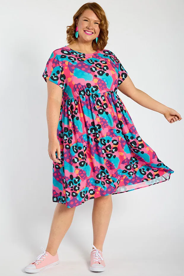 Bam Inky Leopard Dress