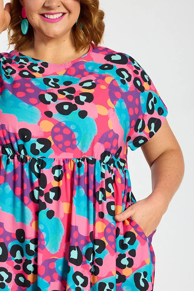 Bam Inky Leopard Dress