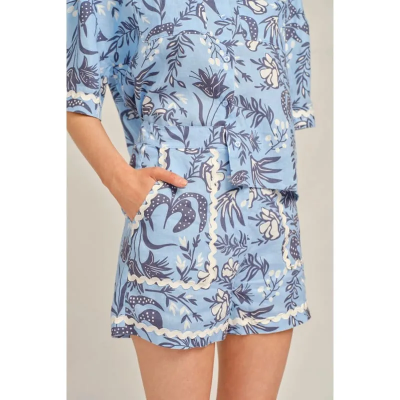 Banda Wave Short | Cornflower