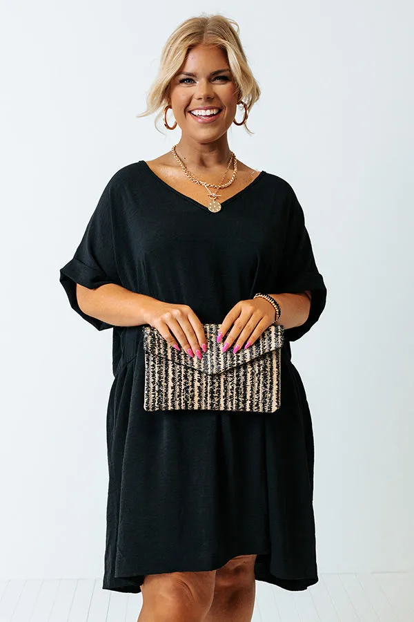 Be Yourself Babydoll Dress In Black Curves