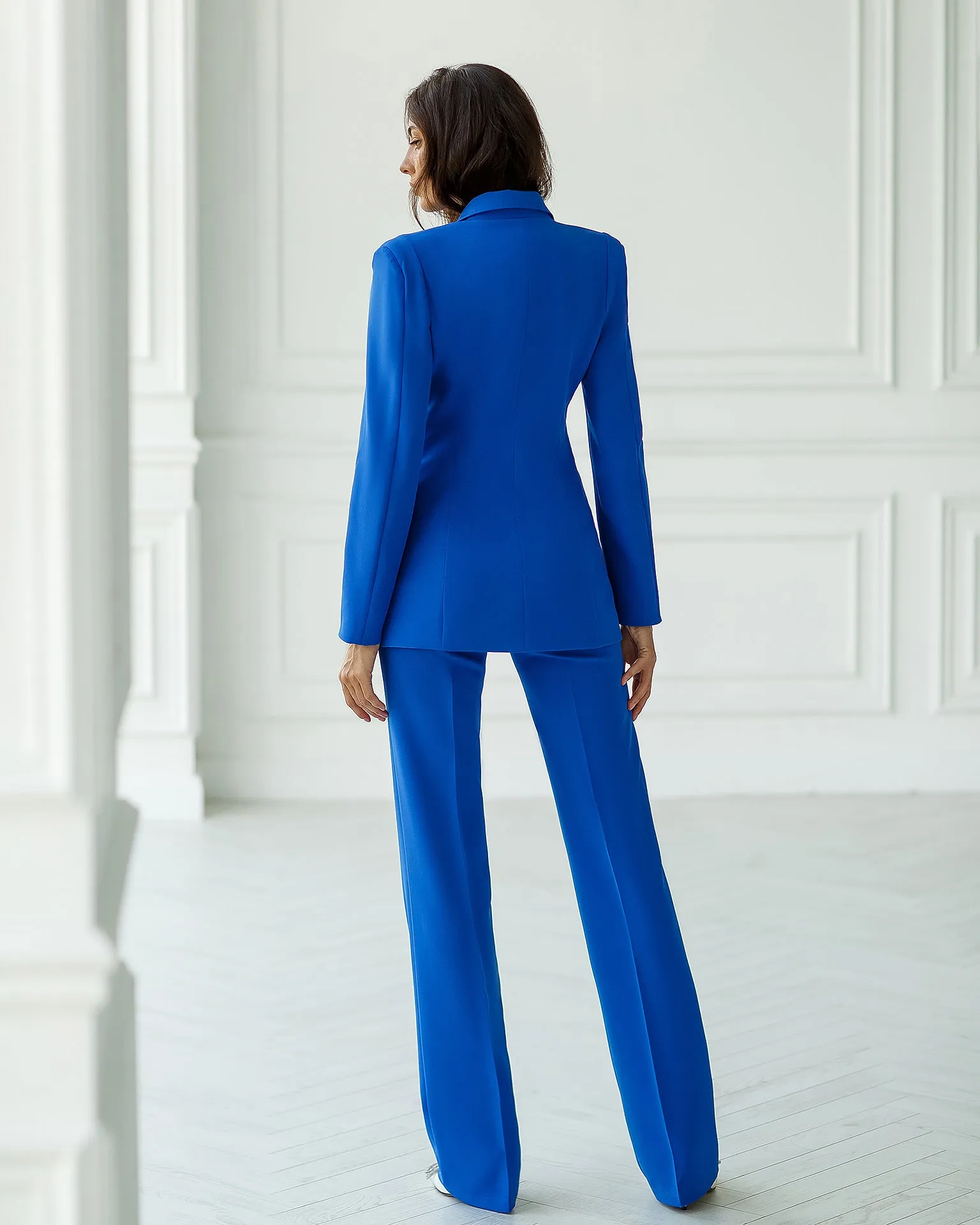 Blue Single-Breasted Suit 2-Piece