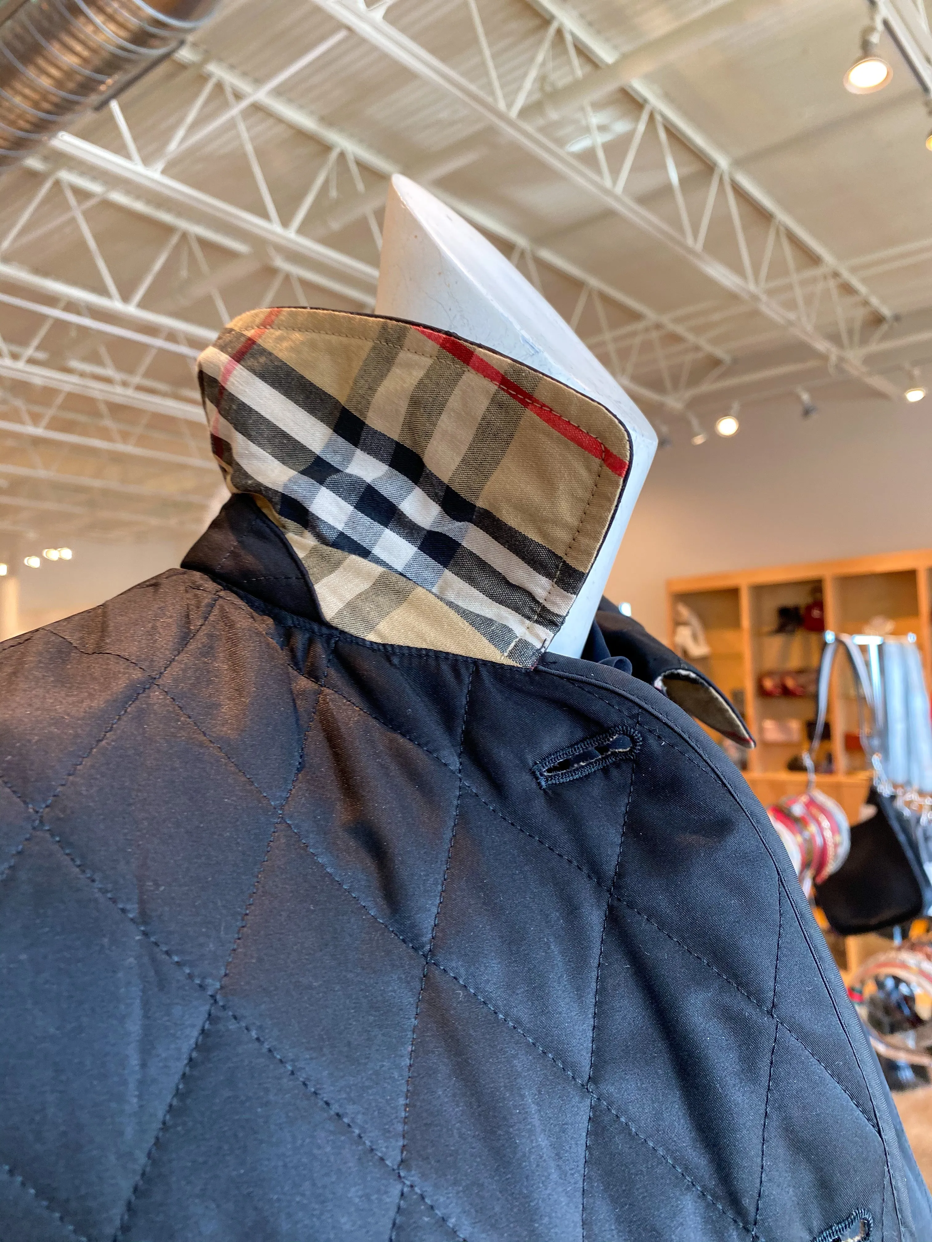Burberry Black Quilted Utility Jacket