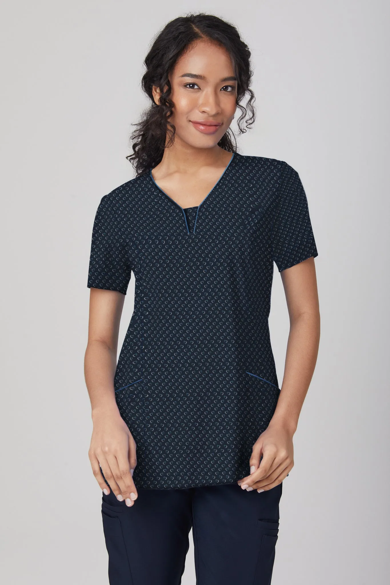 City Collection Heart Print Tunic (2281)