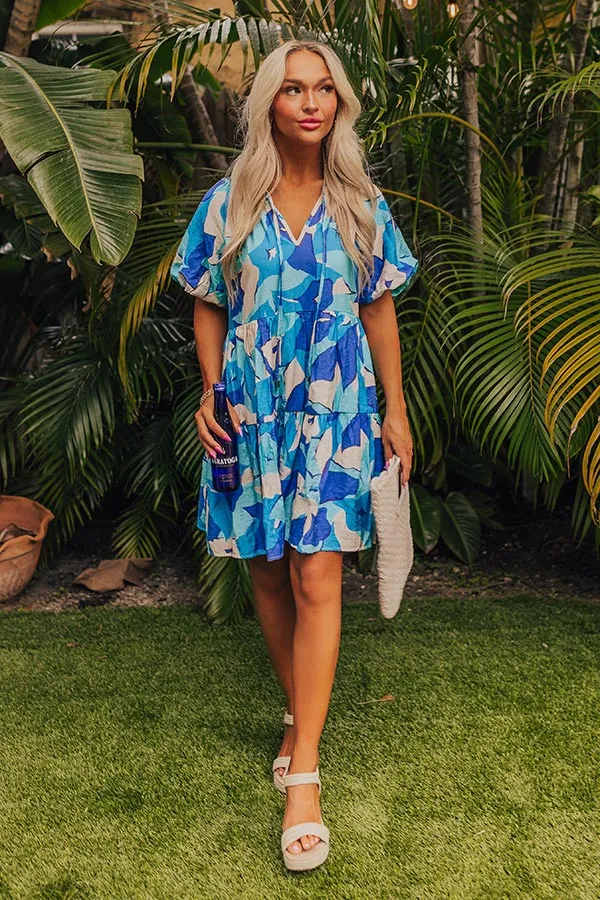 City Escape Mini Dress in Royal Blue