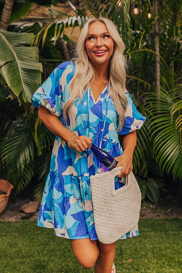 City Escape Mini Dress in Royal Blue