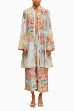 Cityscape Buckle Tunic and Cityscape Culottes