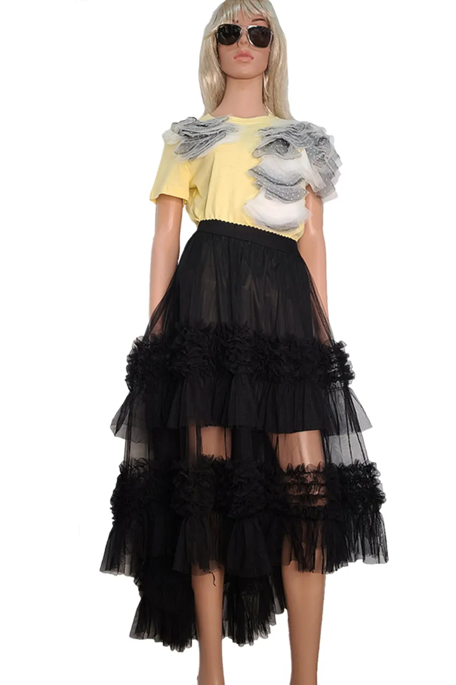 CK004 SKIRT (BLK, WHT, VIOLET)