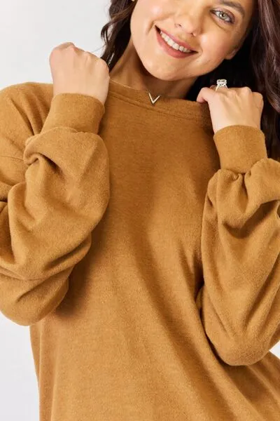Cozy Embrace Round Neck Long Sleeve Top