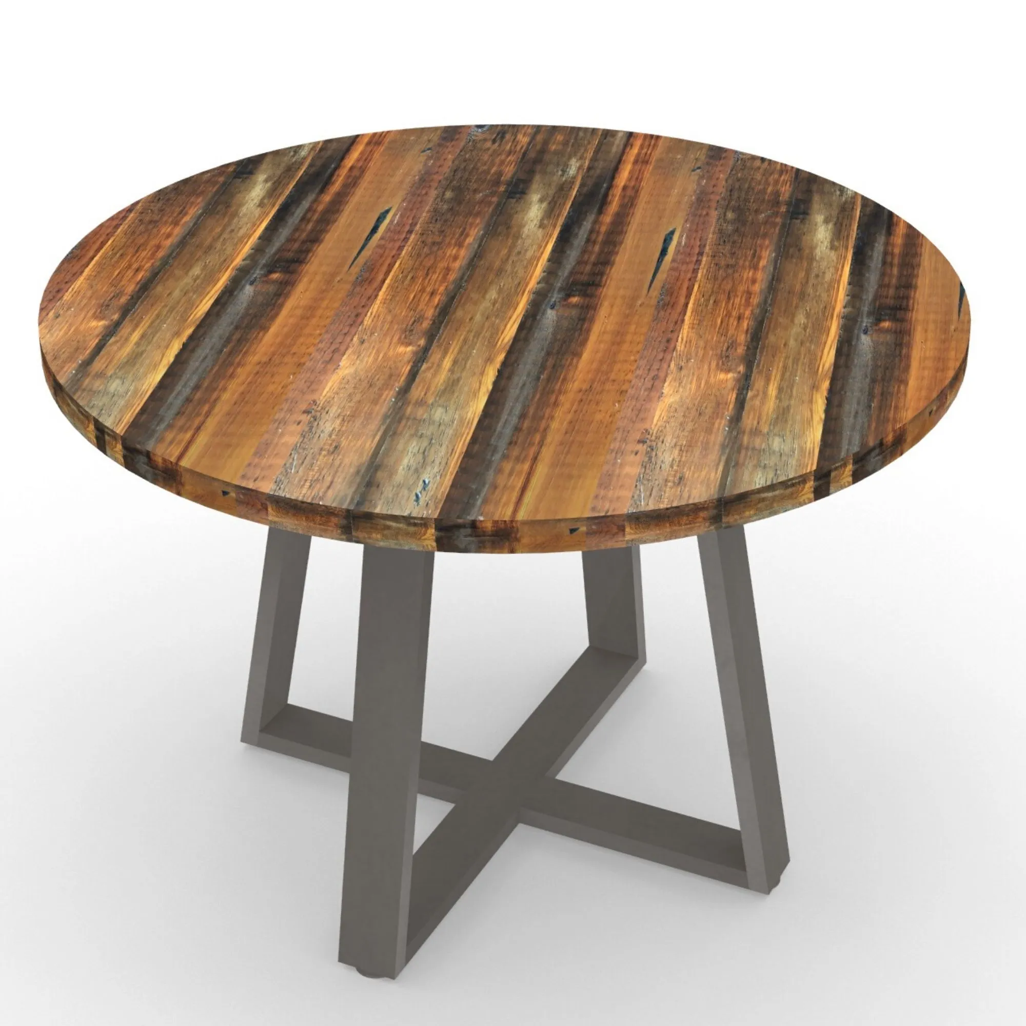 Criss Cross Round Pub Table