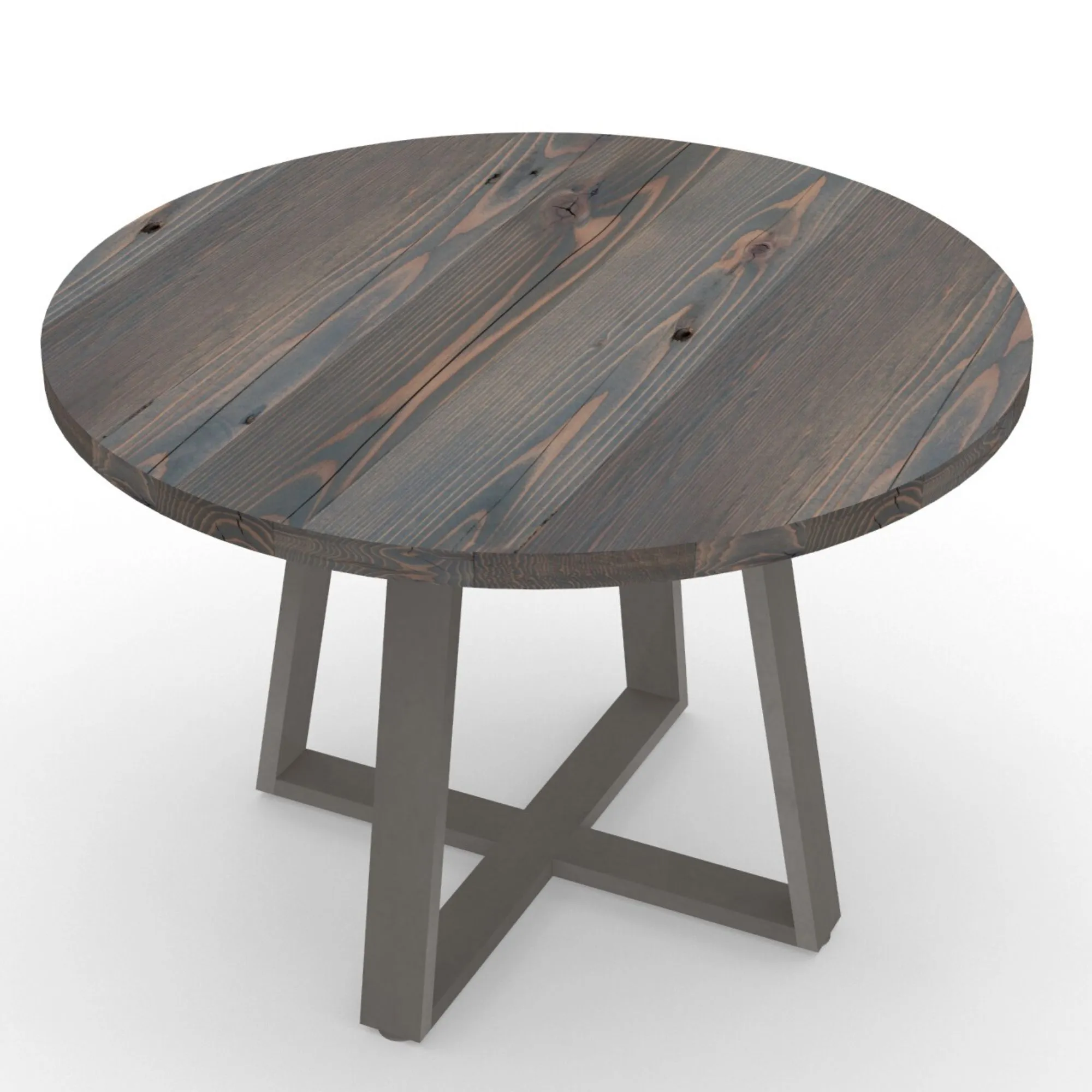 Criss Cross Round Pub Table