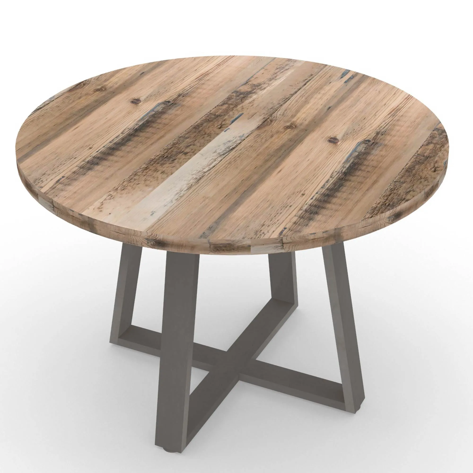 Criss Cross Round Pub Table
