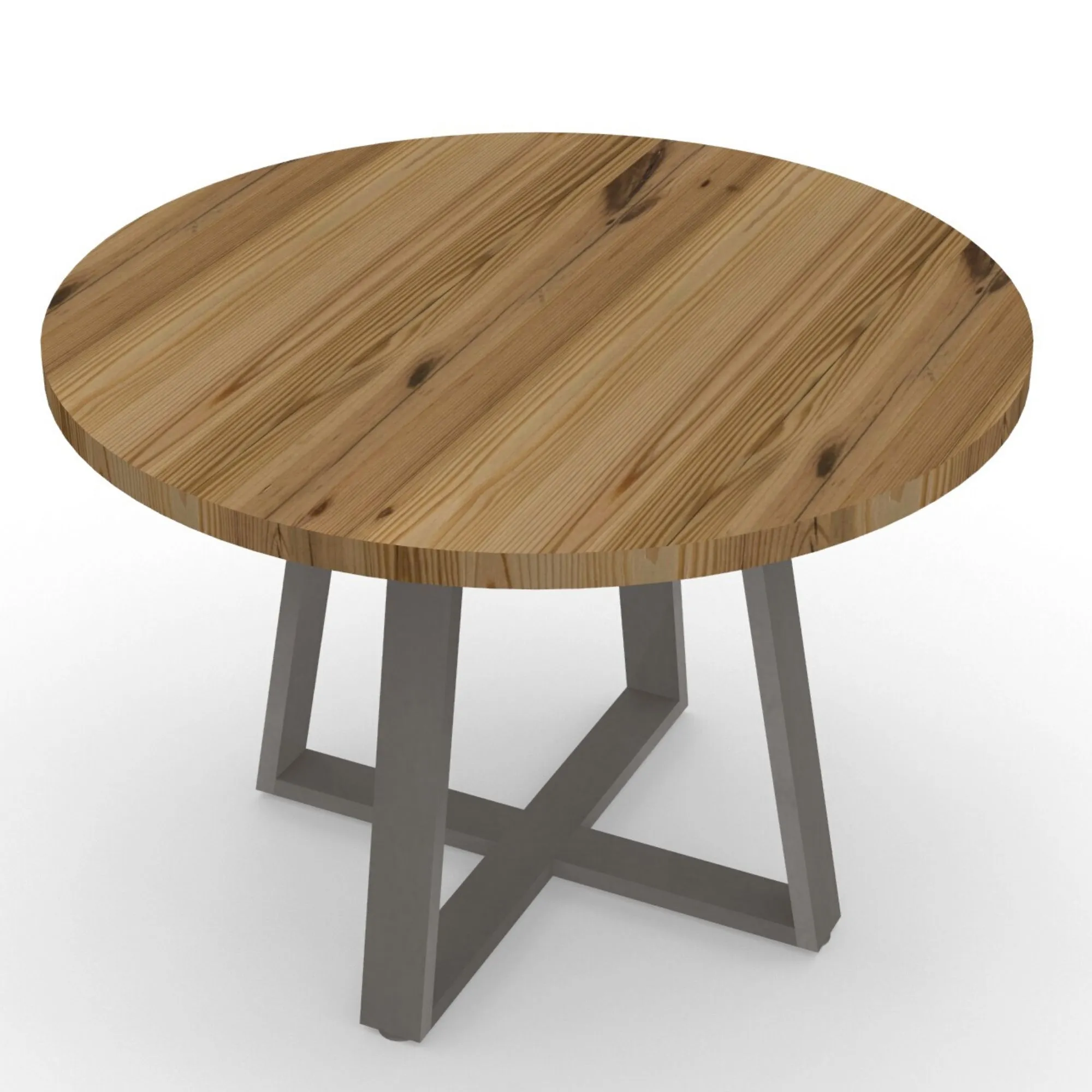 Criss Cross Round Pub Table