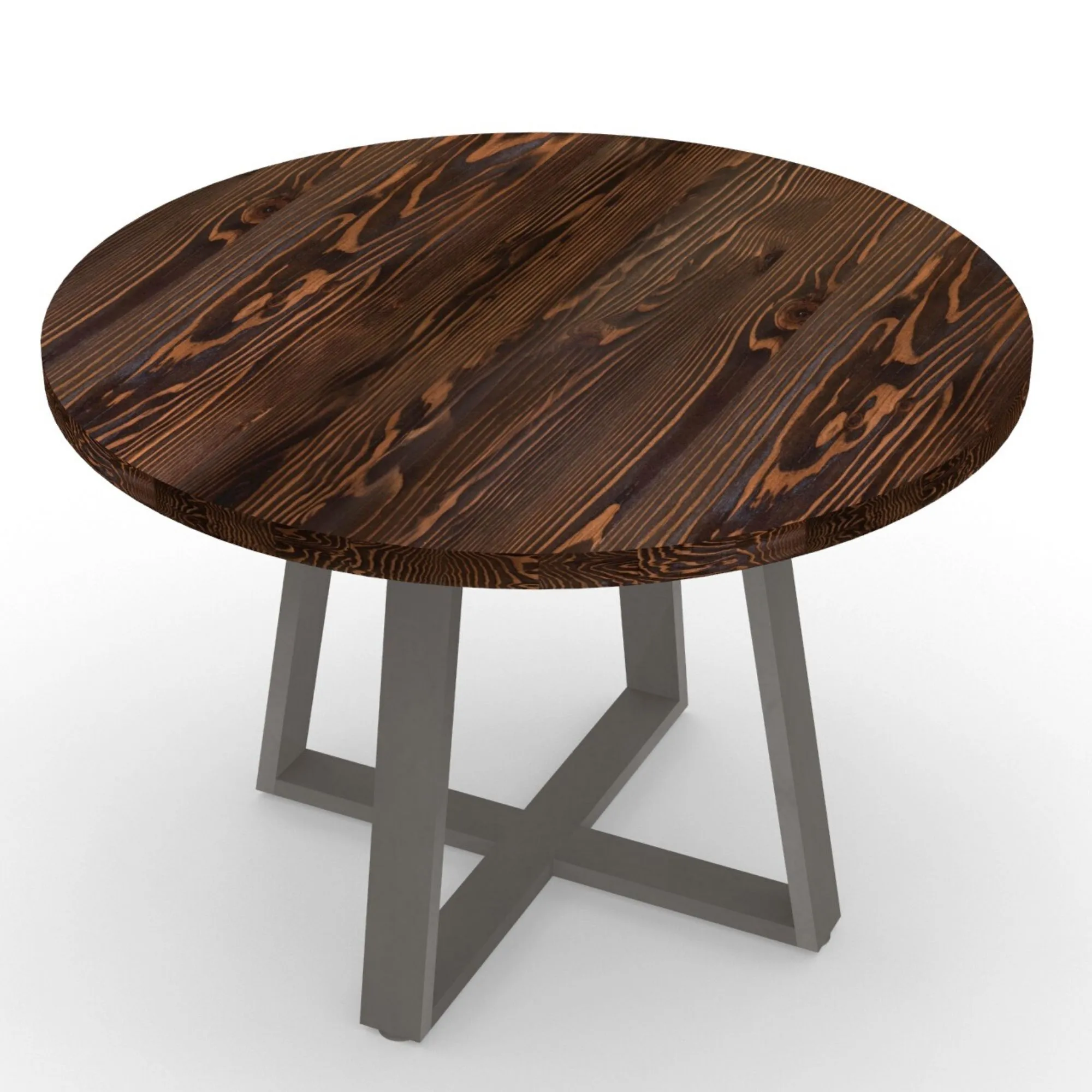 Criss Cross Round Pub Table