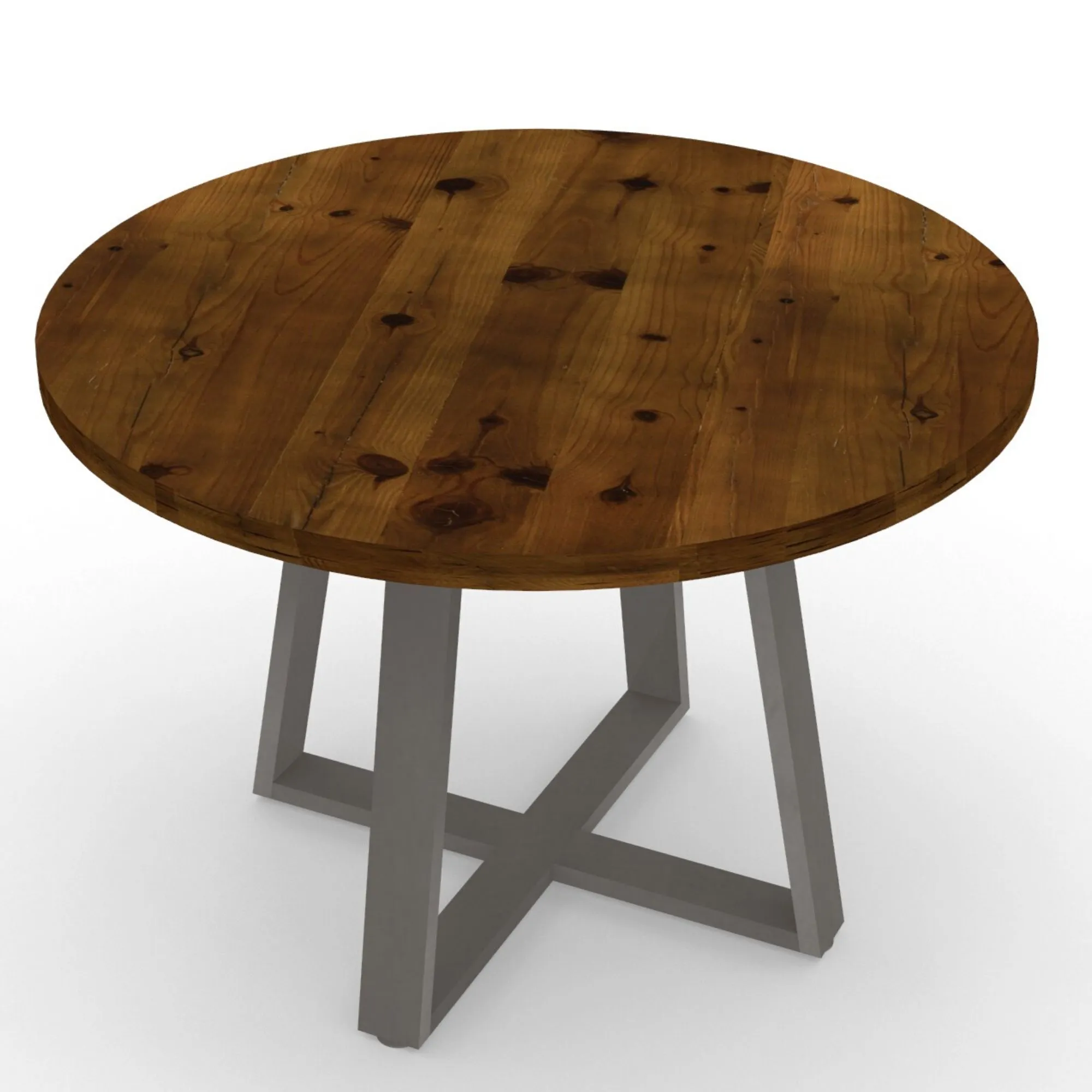 Criss Cross Round Pub Table
