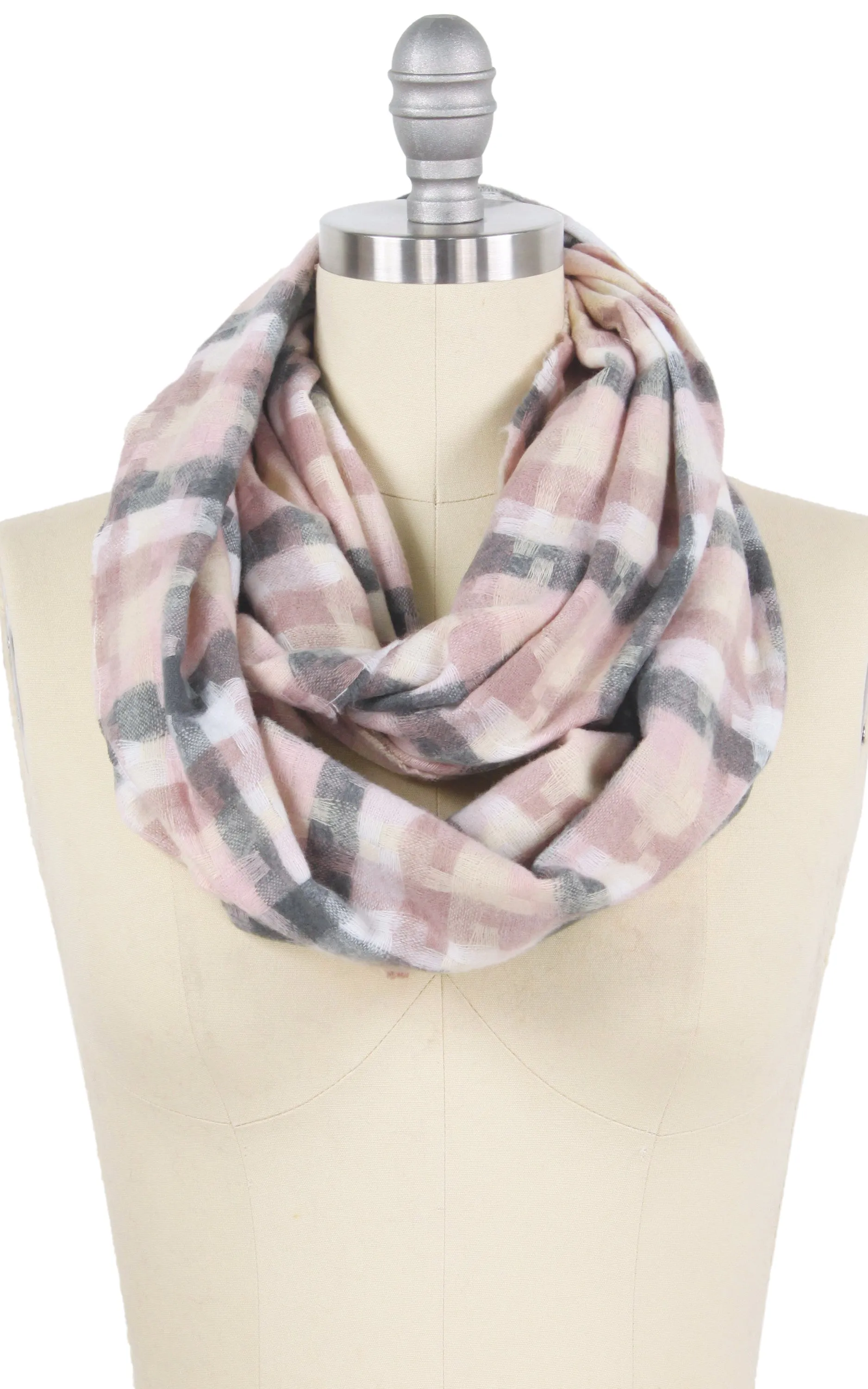 EAS9810 Houndstooth Infinity Scarf