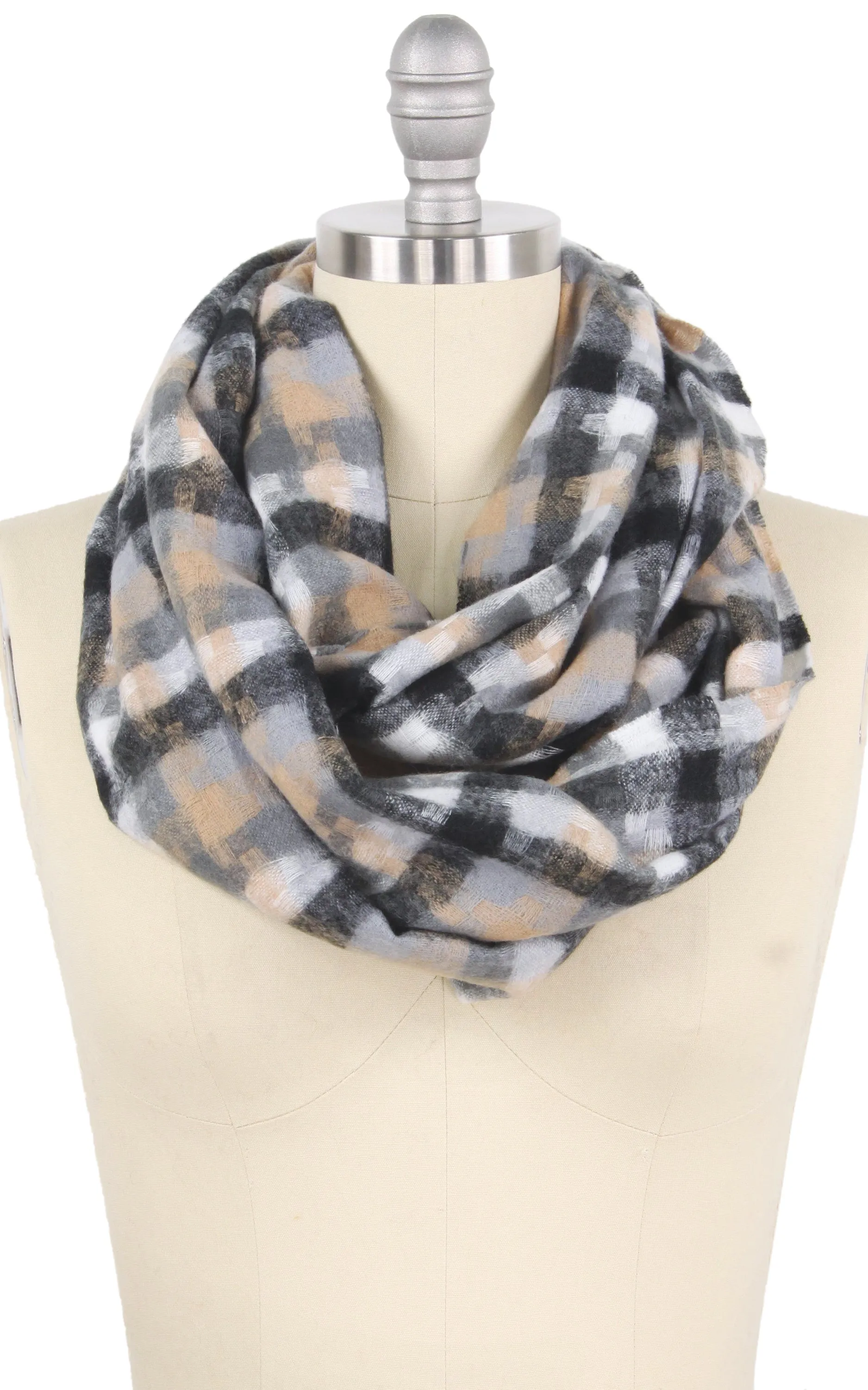 EAS9810 Houndstooth Infinity Scarf