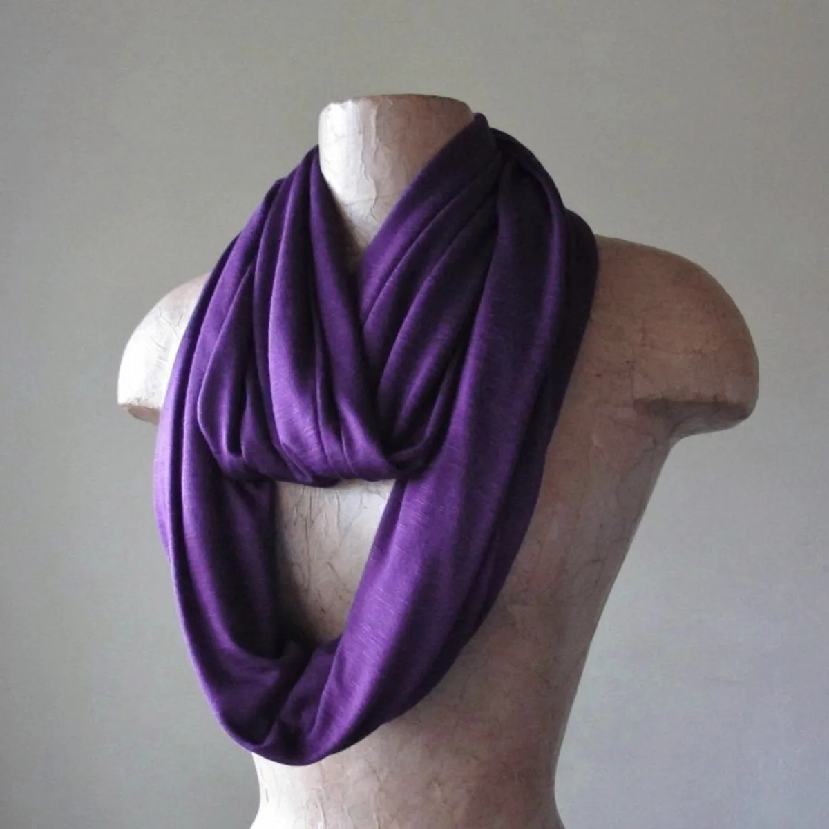 EGGPLANT PURPLE Infinity Scarf