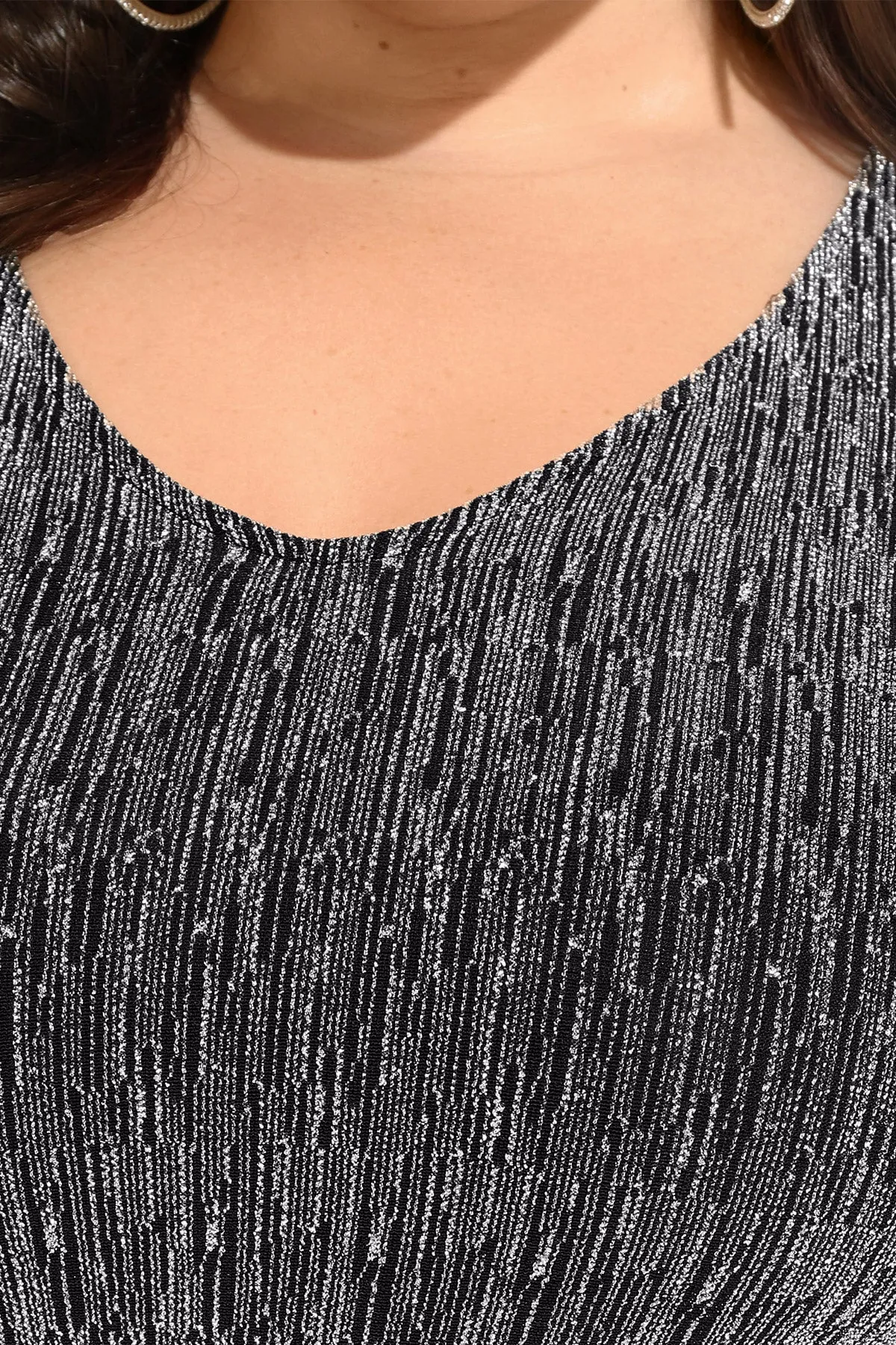 Elastic Waist Flowy Pleated Tunic Long Sleeve Shirt