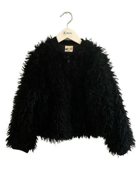 FAUX FUR TOPPER JACKET (SZ 7-8)