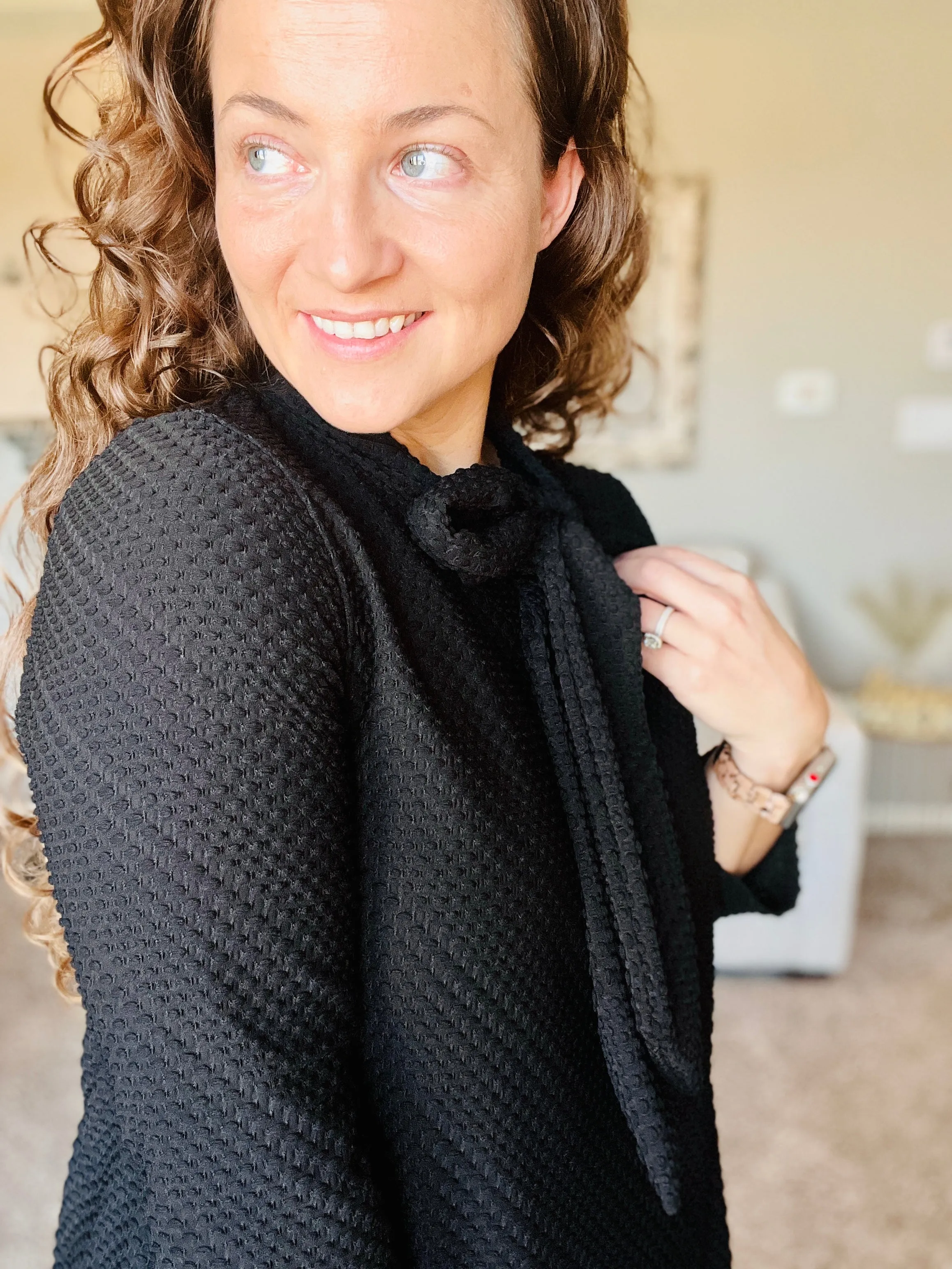 Flash of Style Tunic- Black
