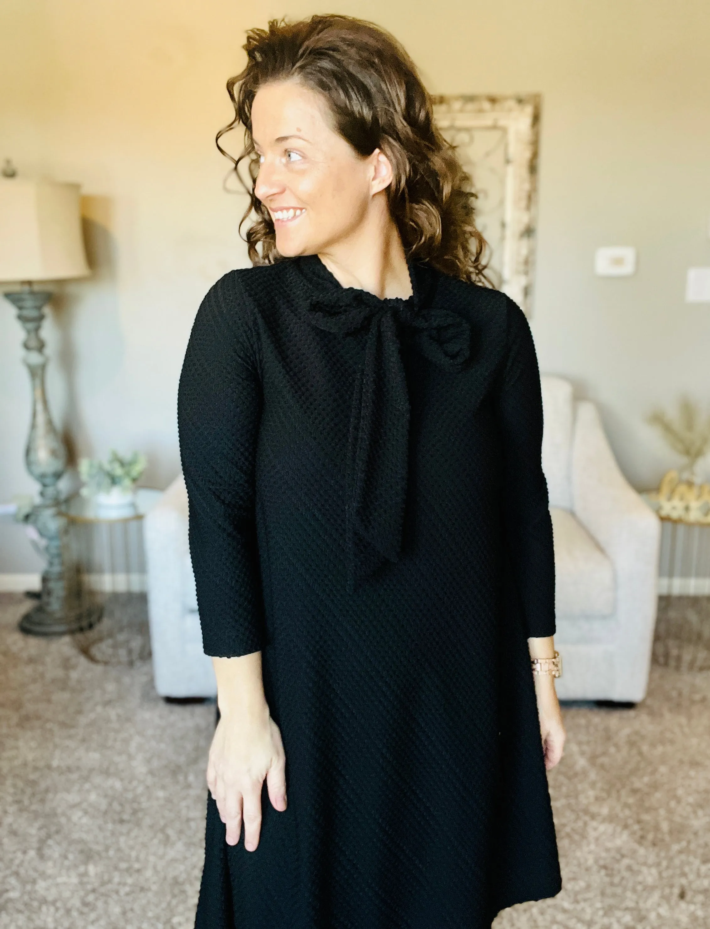 Flash of Style Tunic- Black