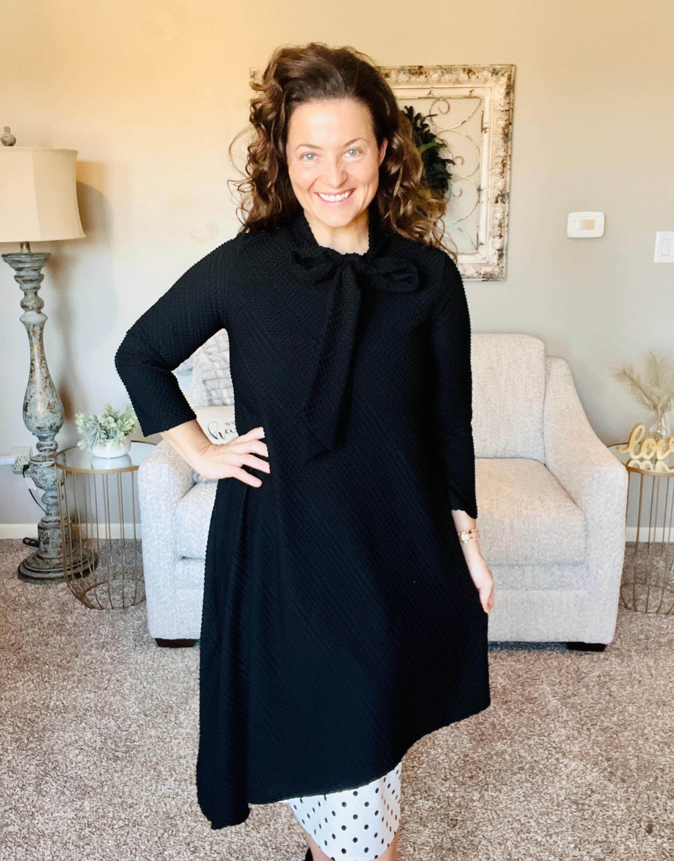 Flash of Style Tunic- Black