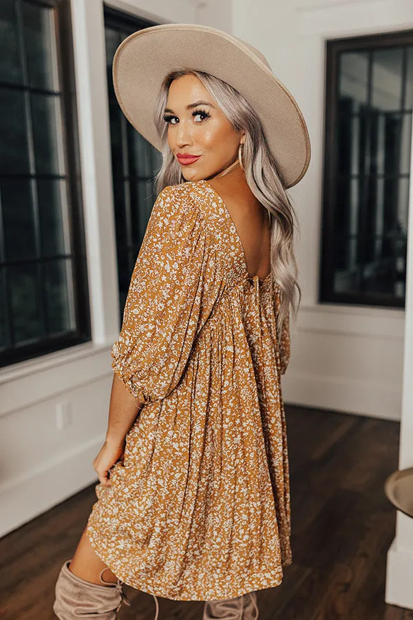 Follow Your Lead Dress In Mustard