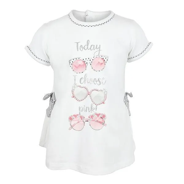 GIRLS ROSE PINK LEGGINGS SET WITH BOW