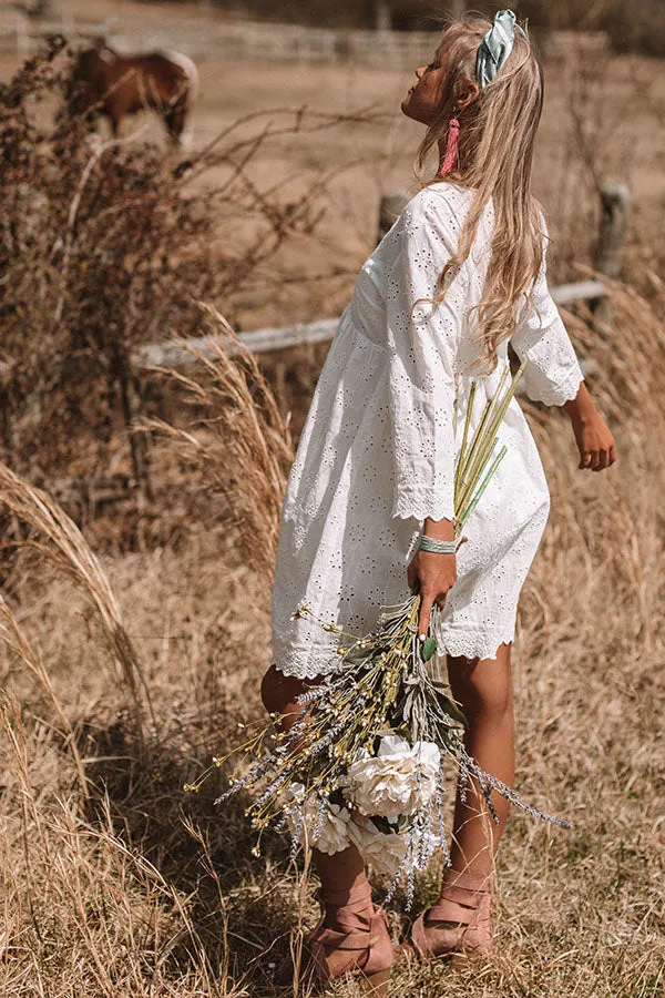 Happy Forever Eyelet Dress