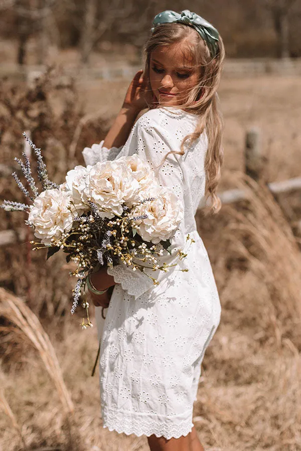 Happy Forever Eyelet Dress