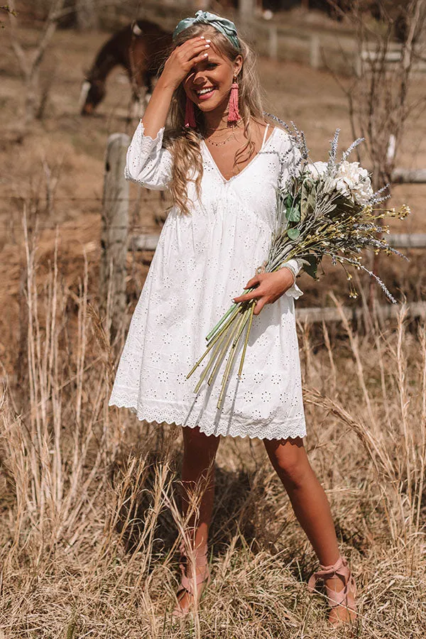 Happy Forever Eyelet Dress