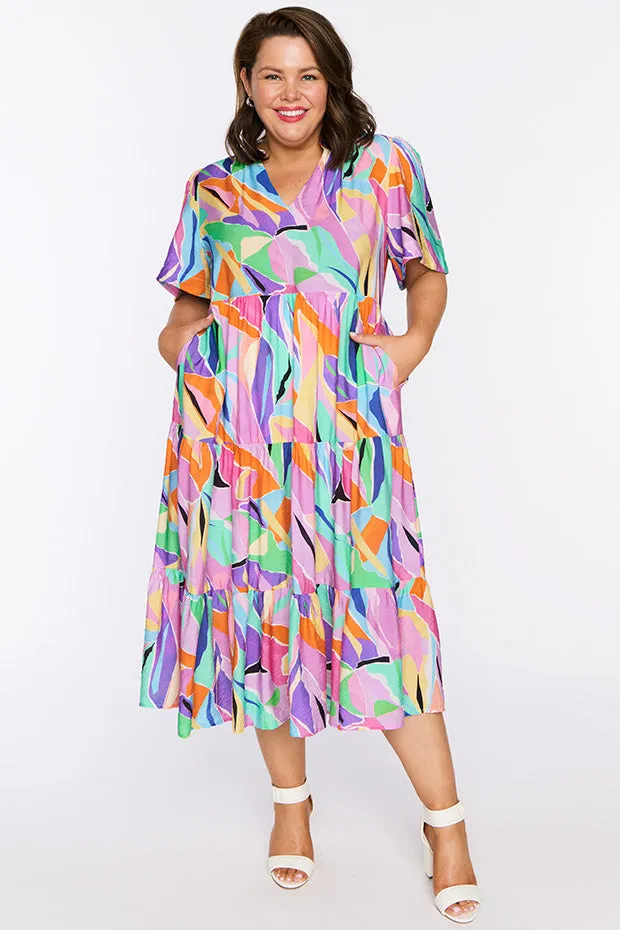 Hollie Colour Swatch Dress