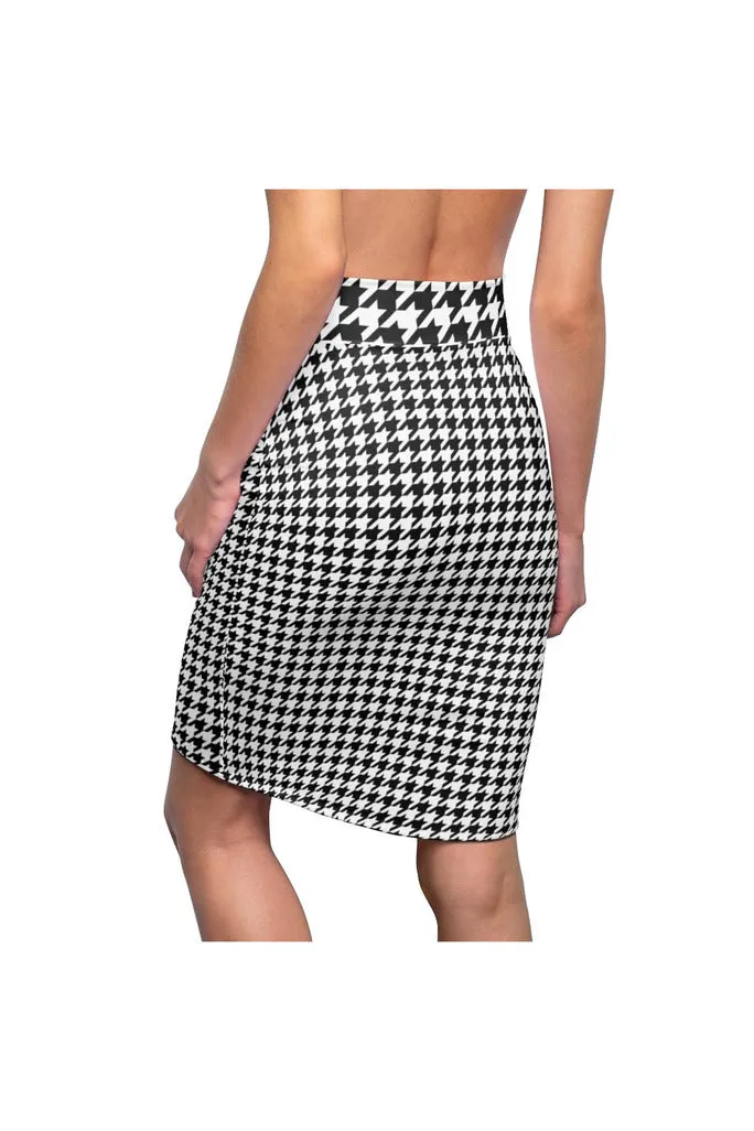 Houndstooth Women's Pencil Skirt