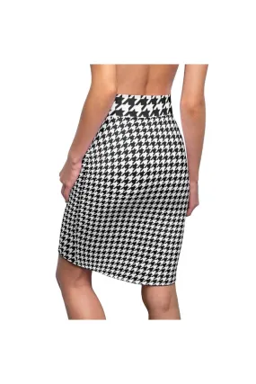 Houndstooth Women's Pencil Skirt