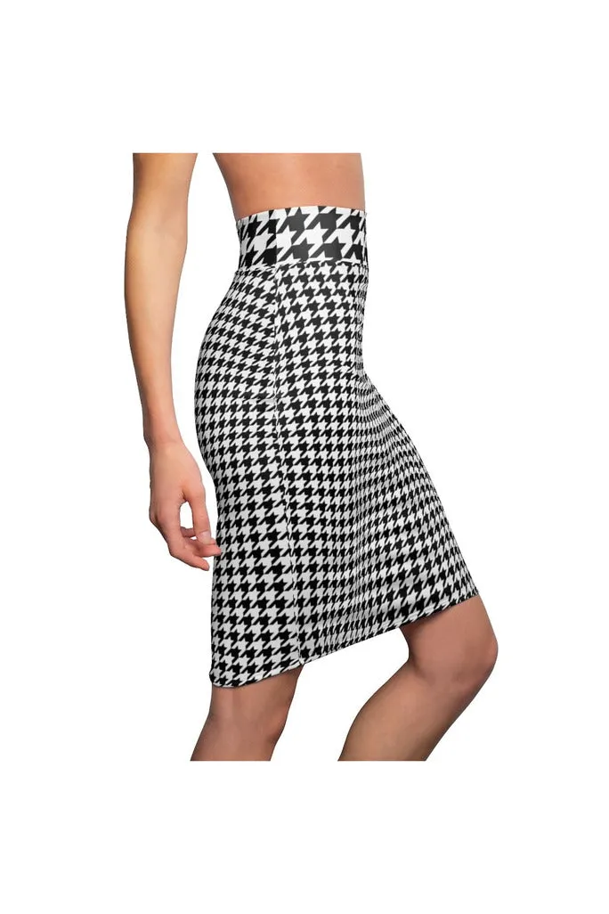 Houndstooth Women's Pencil Skirt