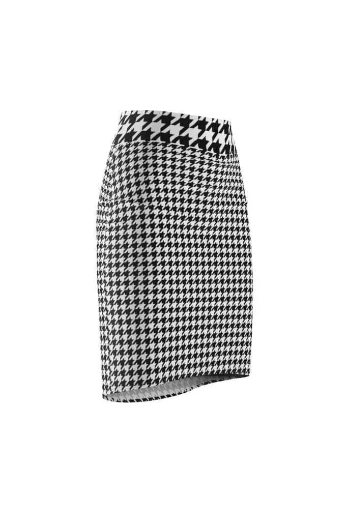 Houndstooth Women's Pencil Skirt