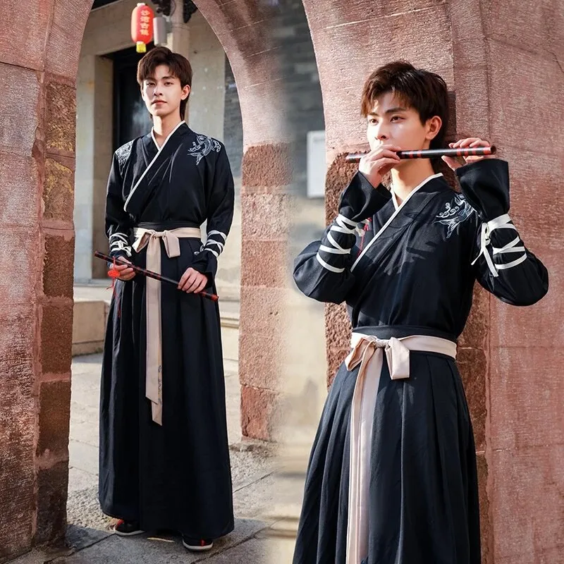 Japanese Dragon Printed Man Kimono Set