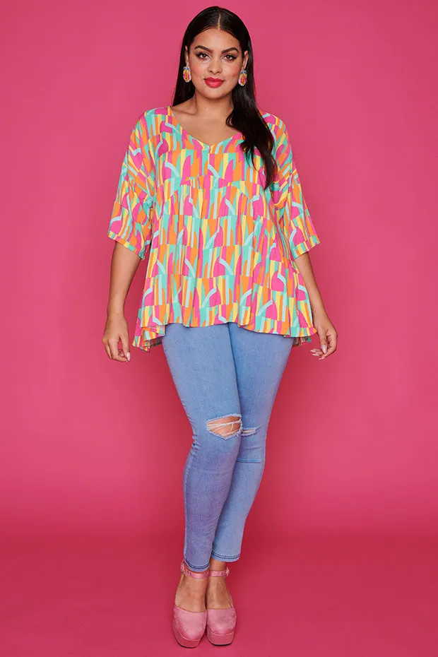 June Geo Gelato Blouse