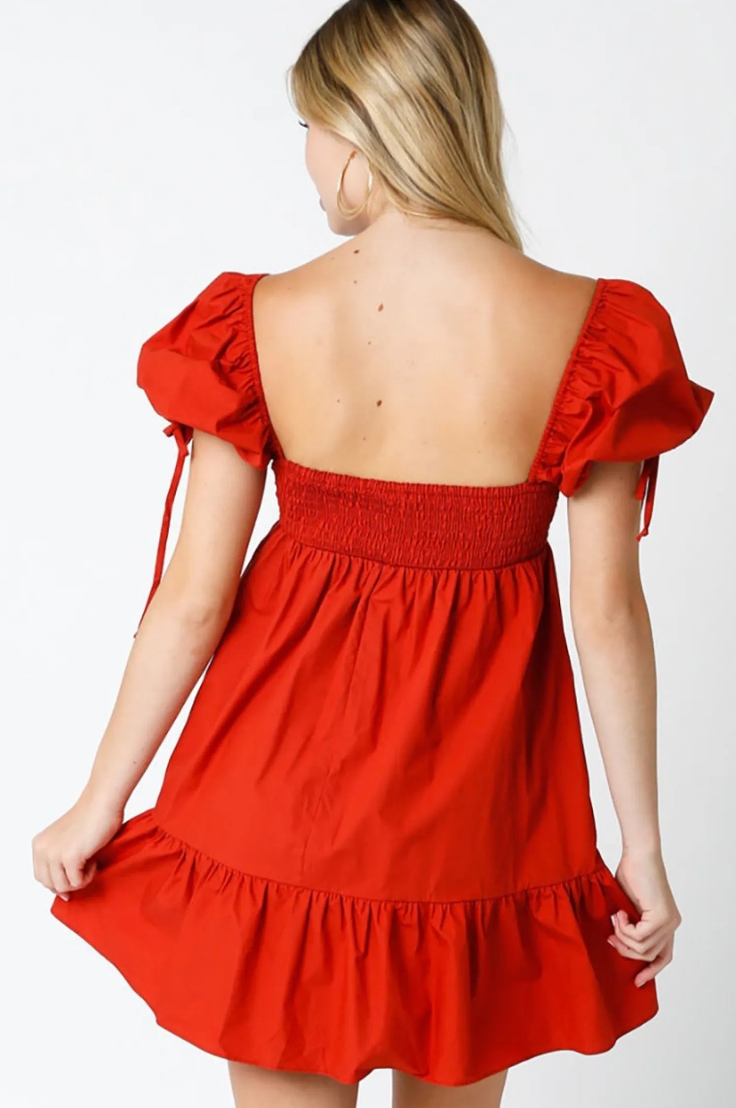 Keely Denim Baby Doll Dress