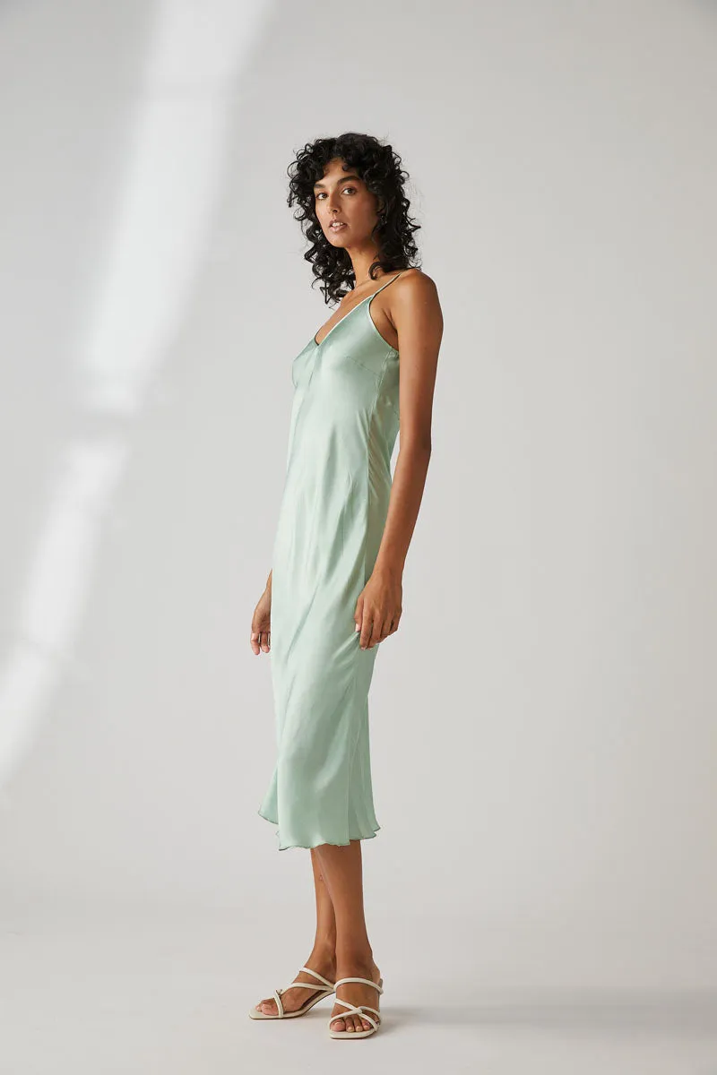 MASTANI SLIP DRESS - MINT