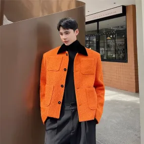 Men's Citrine Tweed Coat