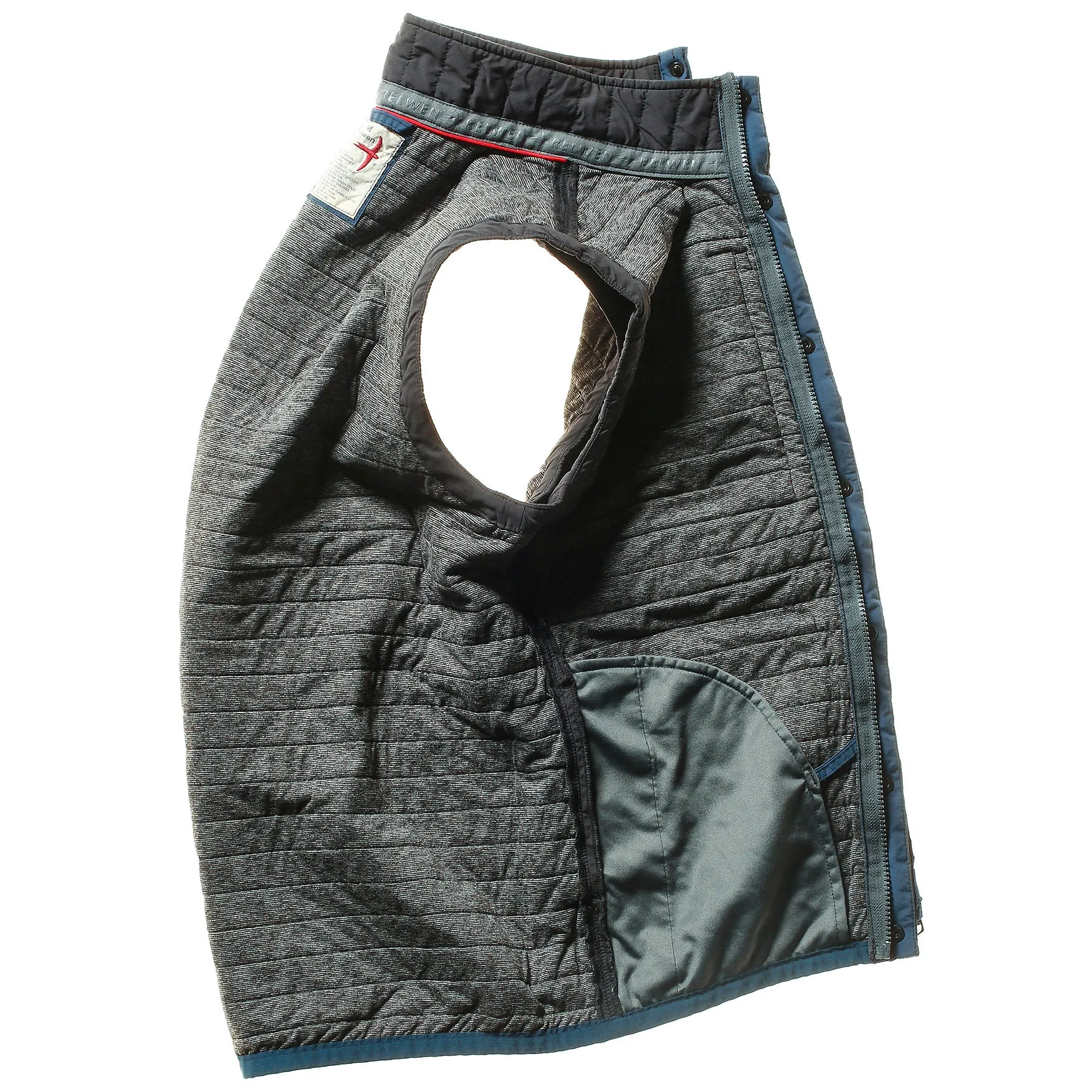 Midnight Quilted Windzip Vest by Relwen