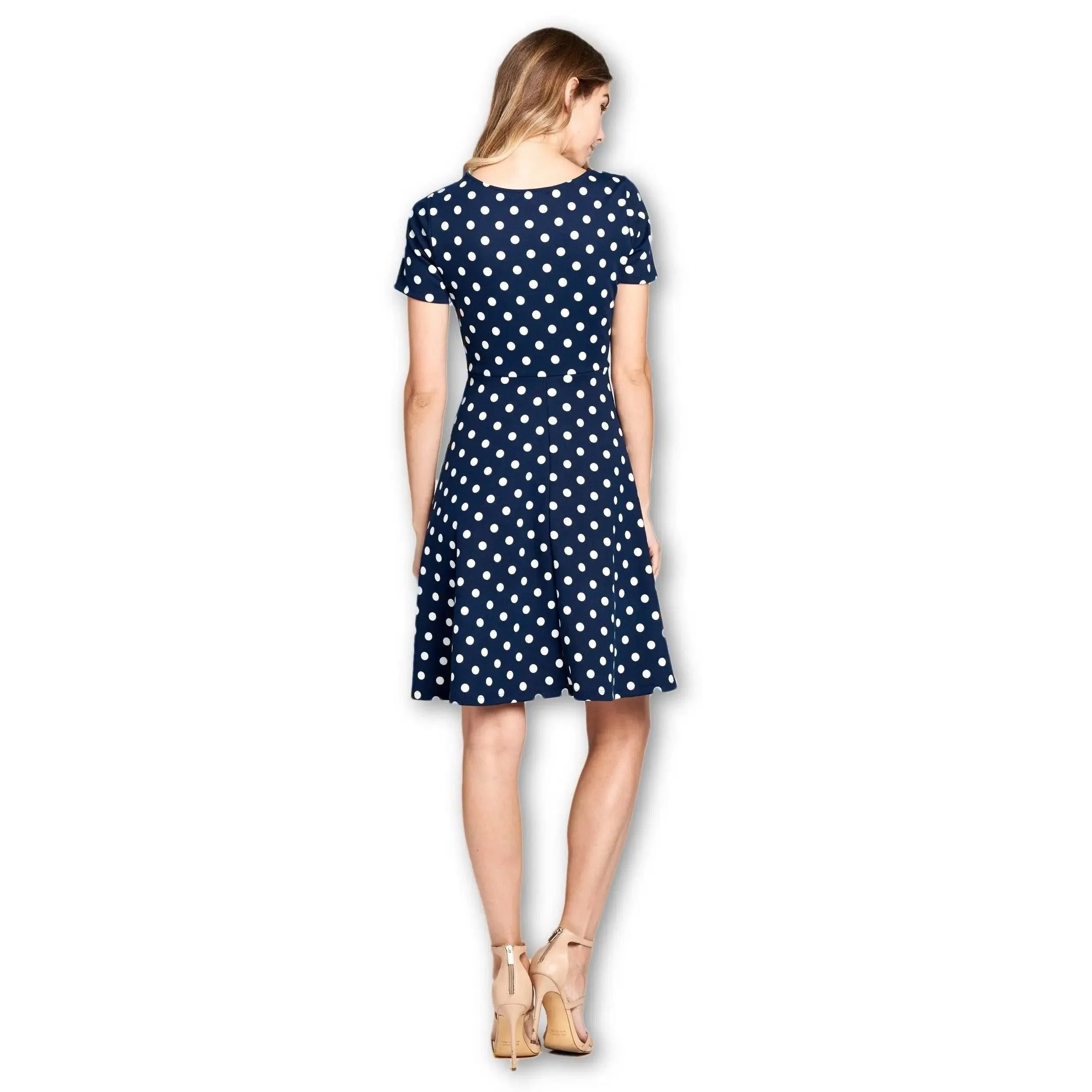 Multi Print Boat Neckline Modern Dress
