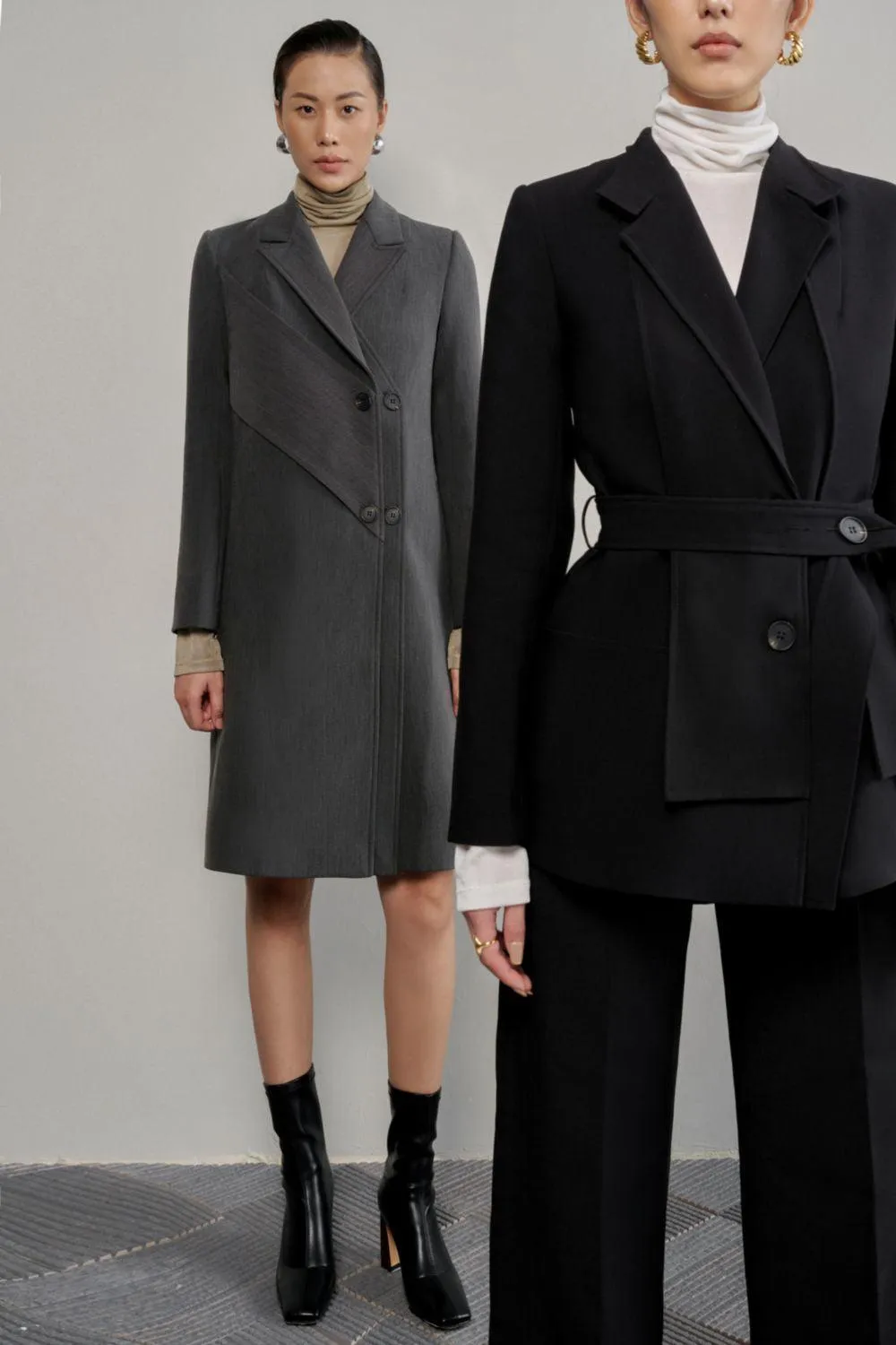 Nellie Straight Long Sleeved Cotton Coat