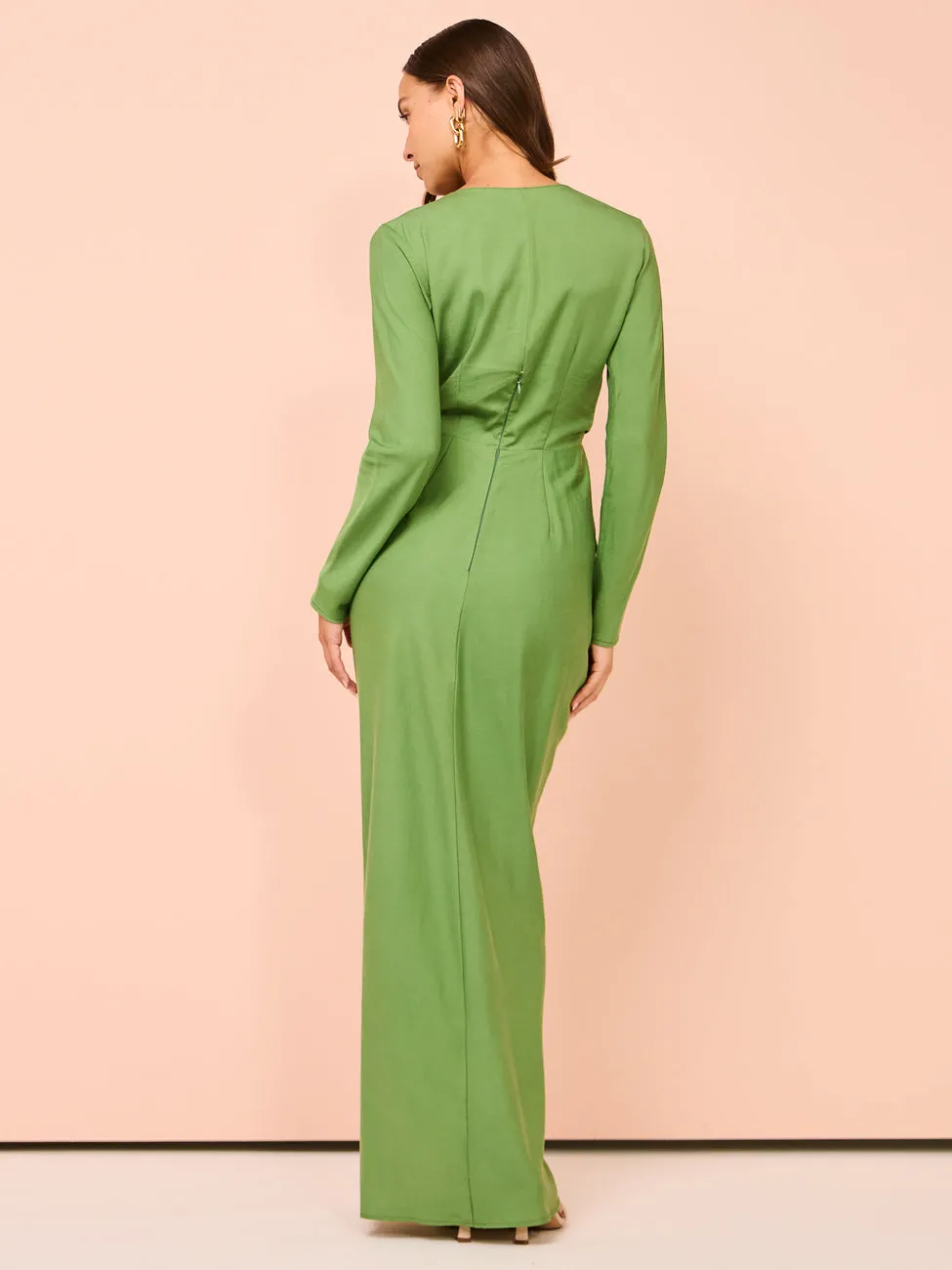 One Fell Swoop Geae Gown in Bamboo Green