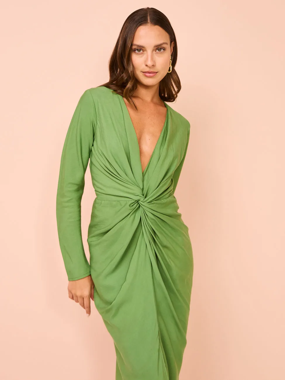 One Fell Swoop Geae Gown in Bamboo Green